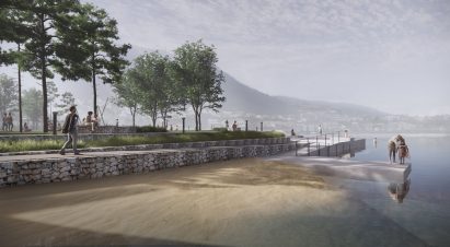 True Blue beach and sea pool in Bergen. Norway, by White Arkitekter 