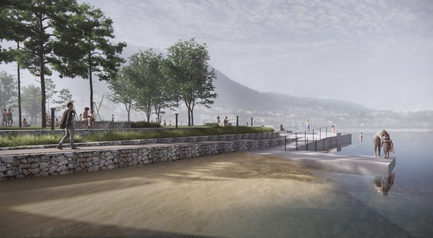 True Blue beach and sea pool in Bergen. Norway, by White Arkitekter 