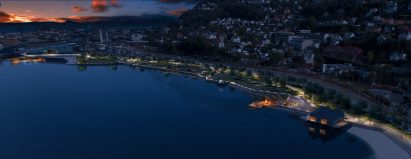 True Blue beach and sea pool in Bergen. Norway, by White Arkitekter 