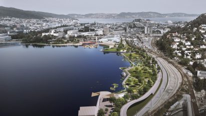 True Blue beach and sea pool in Bergen. Norway, by White Arkitekter 