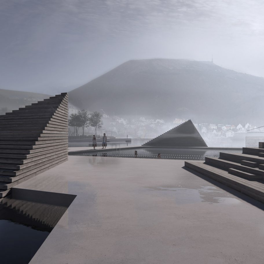 True Blue beach and sea pool in Bergen. Norway, by White Arkitekter 