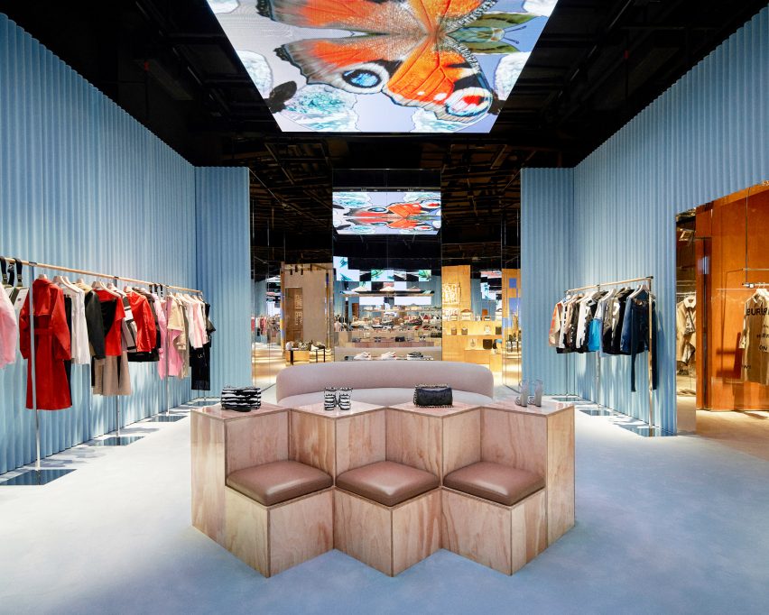 Burberry Shenzhen store in collaboration with Tencent and WeChat