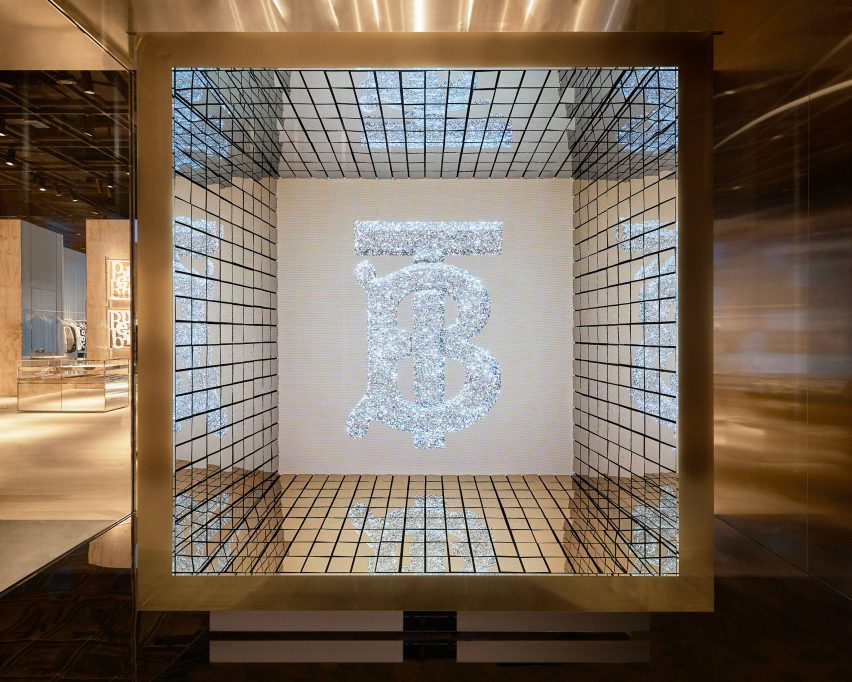 Burberry Shenzhen store in collaboration with Tencent and WeChat