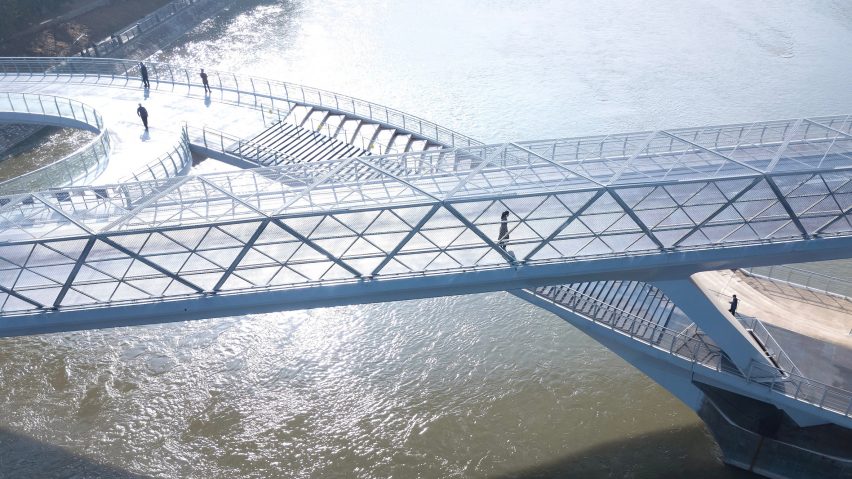 Wuchazi Bridge in Chengdu by architects Tom Wünschmann, Achim Kaufer, Wei Cai and Philipp Buschmeyer and Chinese design institutes SADI and JDTM