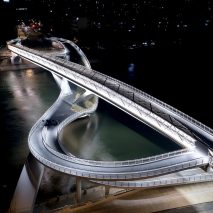 Wuchazi Bridge in Chengdu by architects Tom Wünschmann, Achim Kaufer, Wei Cai and Philipp Buschmeyer and Chinese design institutes SADI and JDTM
