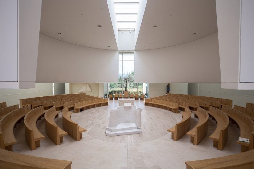 Church and community centre in Castel di Lama by Studio Contini
