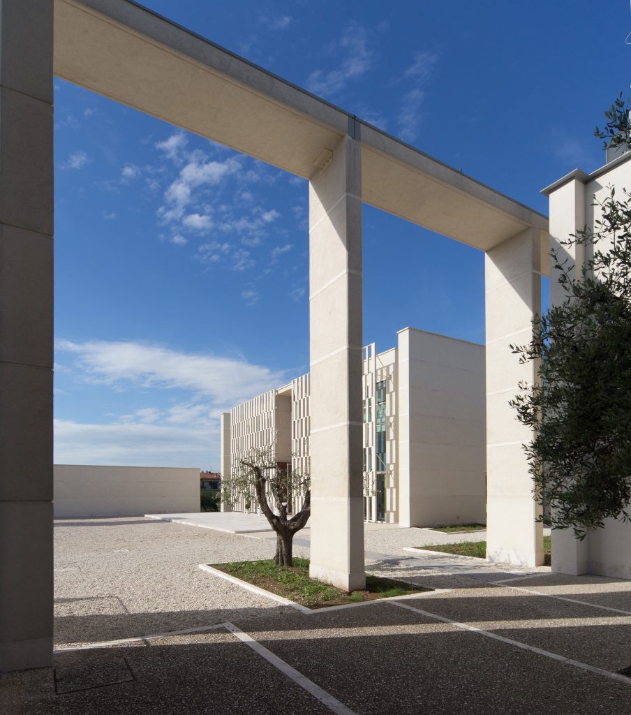 Church and community centre in Castel di Lama by Studio Contini