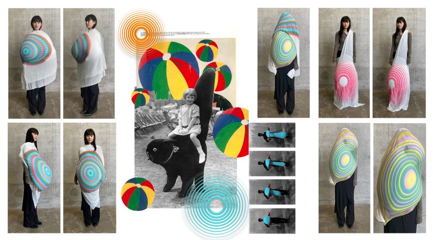 Dahee Kim attaches bulbous beanbags to uniform-esque garments