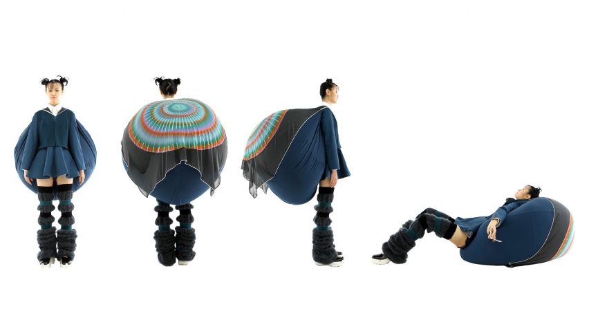 Dahee Kim attaches bulbous beanbags to uniform-esque garments