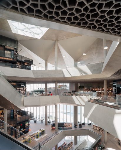 Deichman Bjørvika central library in Olso, Norway by Atelier Oslo and Lund Hagem