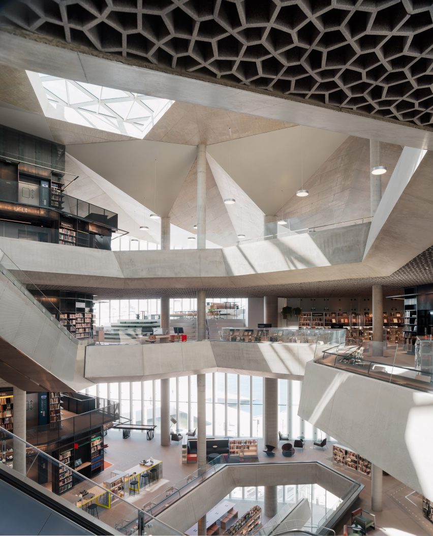 Deichman Bjørvika central library in Olso, Norway by Atelier Oslo and Lund Hagem
