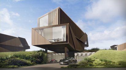 Escapade Silverstone holiday-home development at Silverstone race track by Twelve Architects