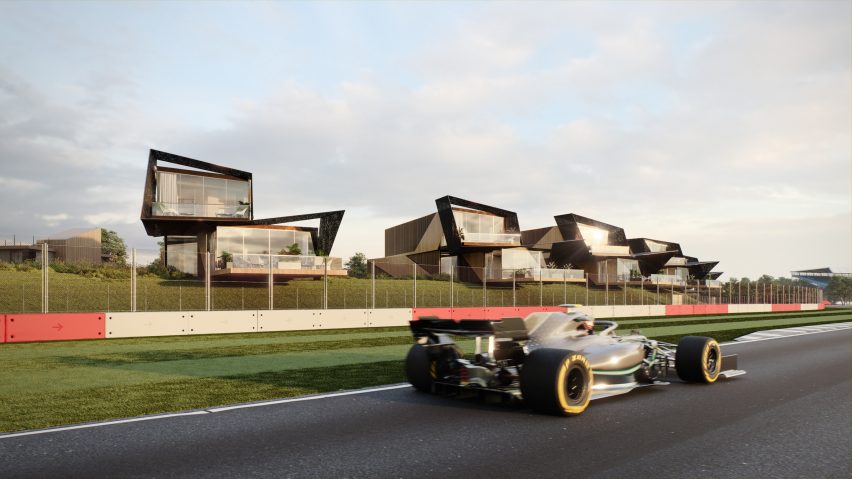 Escapade Silverstone holiday-home development at Silverstone race track by Twelve Architects