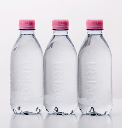 Evian releases label-free bottle made from recycled plastic