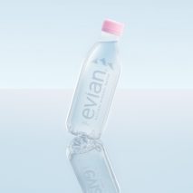 Evian releases label-free bottle made from recycled plastic