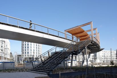 Footbridge in Angers by Dietmar Feichtinger Architectes