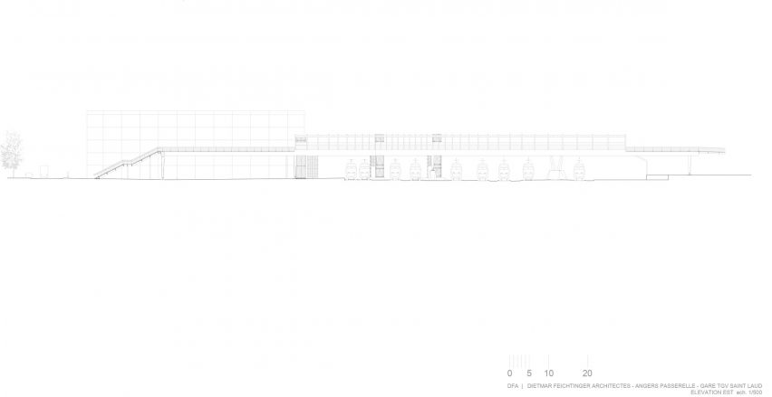 Footbridge in Angers by Dietmar Feichtinger Architectes