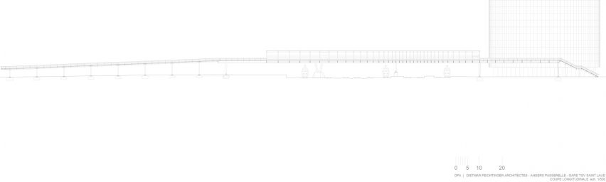 Footbridge in Angers by Dietmar Feichtinger Architectes