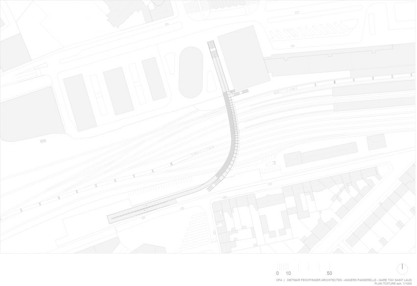 Footbridge in Angers by Dietmar Feichtinger Architectes