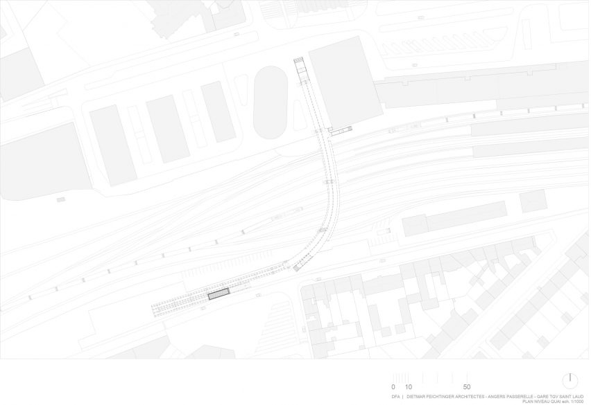 Footbridge in Angers by Dietmar Feichtinger Architectes