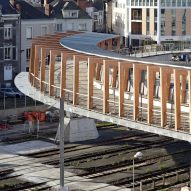 Footbridge in Angers by Dietmar Feichtinger Architectes