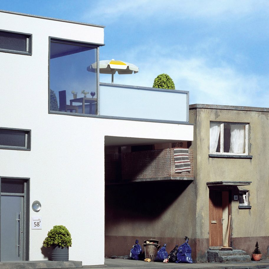 Frank Kunert creates and photographs absurd architectural situations