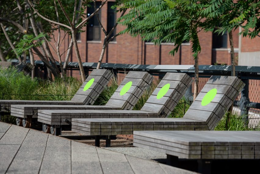 Paula Scher covers High Line in green dots to encourage social distancing