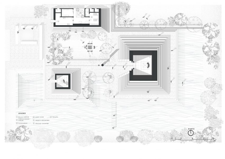 Temple to Balaji & Varahaswamy in Nandyal, Andhra Pradesh, India, by Sameep Padora & Associates