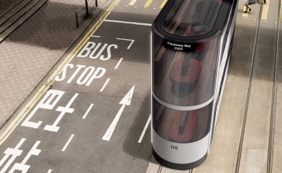 Ponti Design Studio creates driverless tram concept for Hong Kong post-Covid