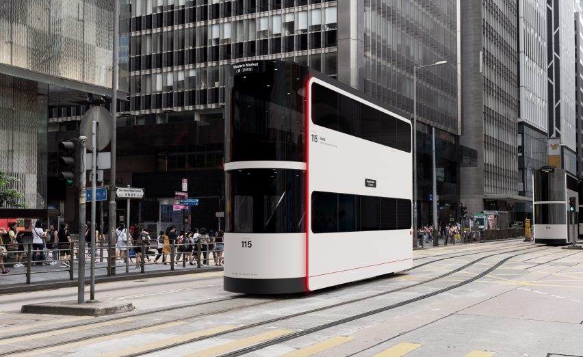 Ponti Design Studio creates driverless tram concept for Hong Kong post-Covid