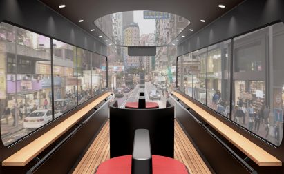 Ponti Design Studio creates driverless tram concept for Hong Kong post-Covid