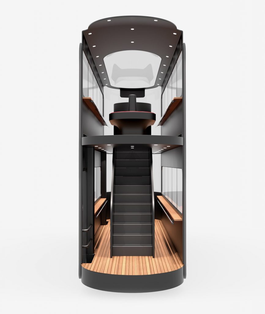 Ponti Design Studio creates driverless tram concept for Hong Kong post-Covid