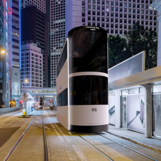 Ponti Design Studio creates driverless tram concept for Hong Kong post-Covid