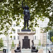 Marc Quinn replaces statue of slaver Edward Colston with Black Lives Matter protestor