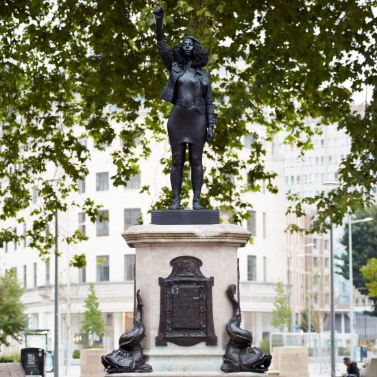 Marc Quinn replaces statue of slaver Edward Colston with Black Lives Matter protestor