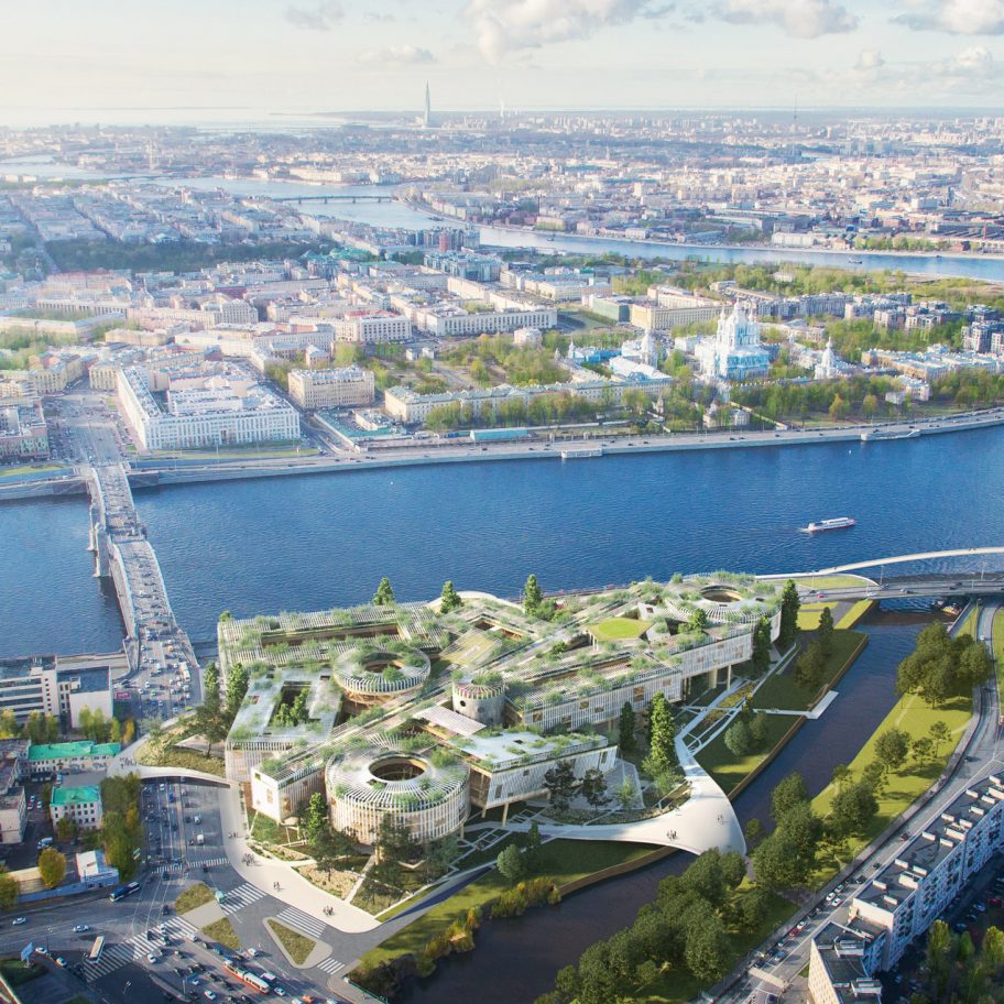 Gazprom Neft headquarters in Saint Petersburg by MVRDV