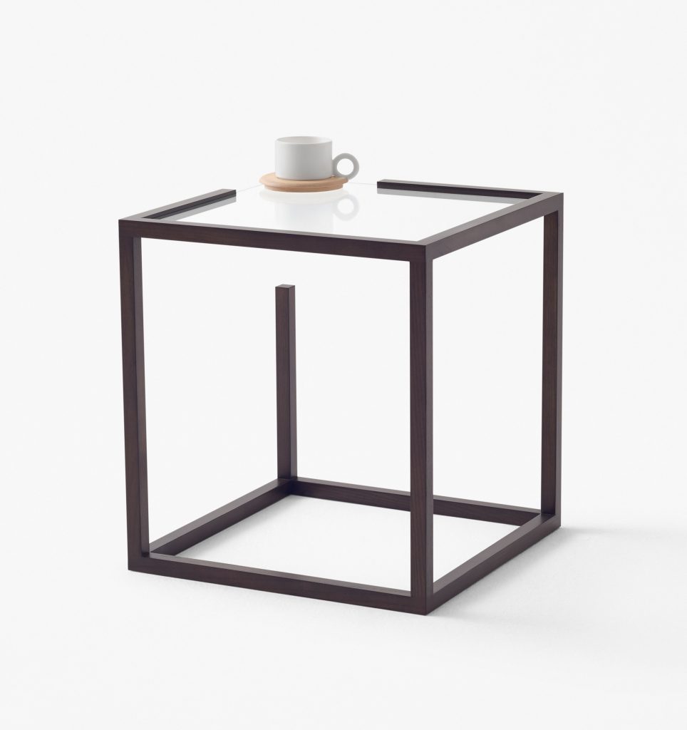 Nendo designs space helmet-shaped vessels and cascading tables for Zens