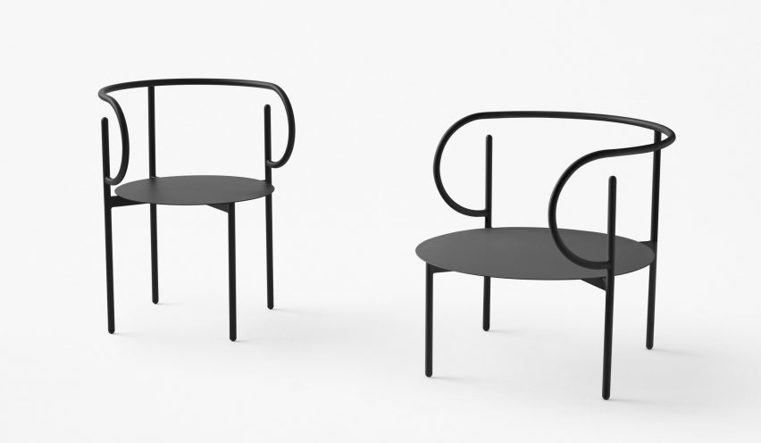 Nendo designs space helmet-shaped vessels and cascading tables for Zens
