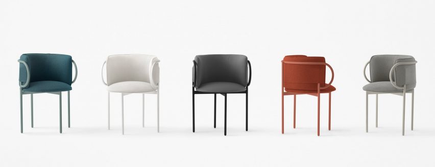Nendo designs space helmet-shaped vessels and cascading tables for Zens