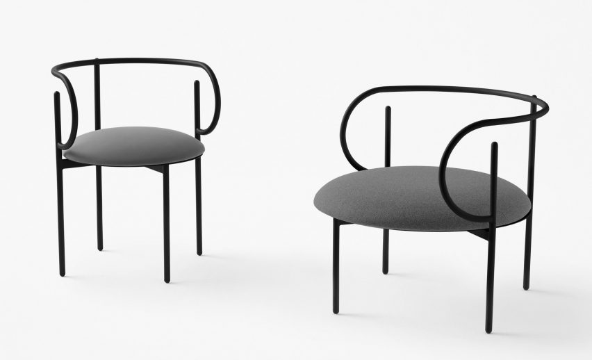Nendo designs space helmet-shaped vessels and cascading tables for Zens