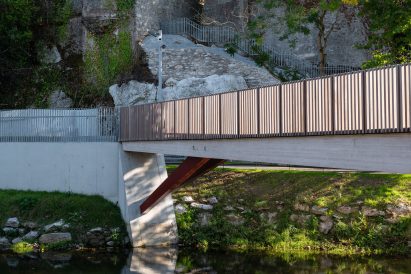 Cavanagh Bridge at University College Cork by O'Donnell + Tuomey
