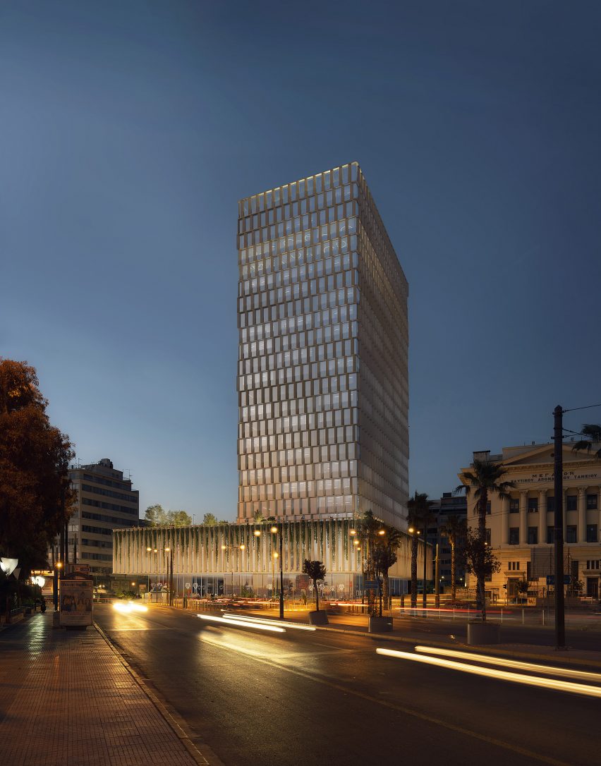 PILA designs facades to rejuvenate Greece's long-abandoned Piraeus Tower