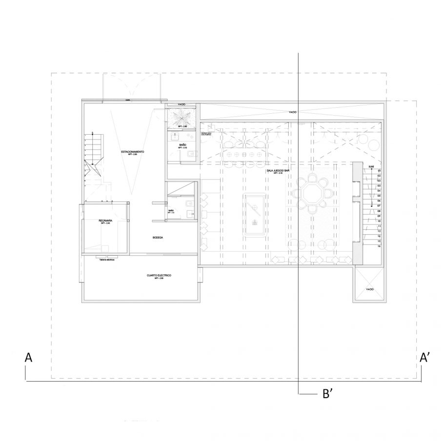 San Simon Cabins by Weber Arquitectos Social Cabin Basement Floor Plan