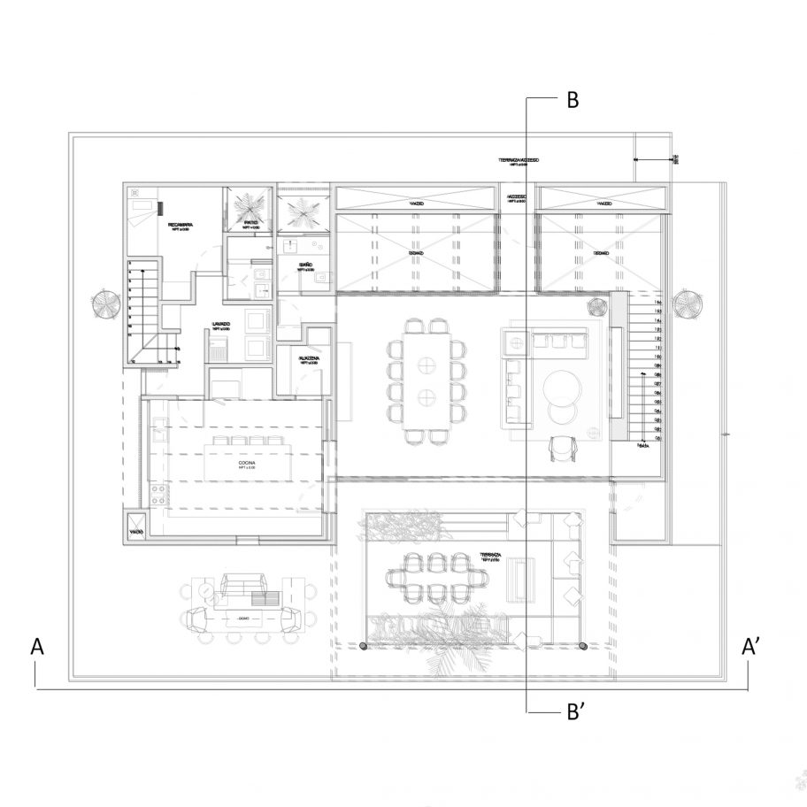 San Simon Cabins by Weber Arquitectos Social Cabin Ground Floor Plan