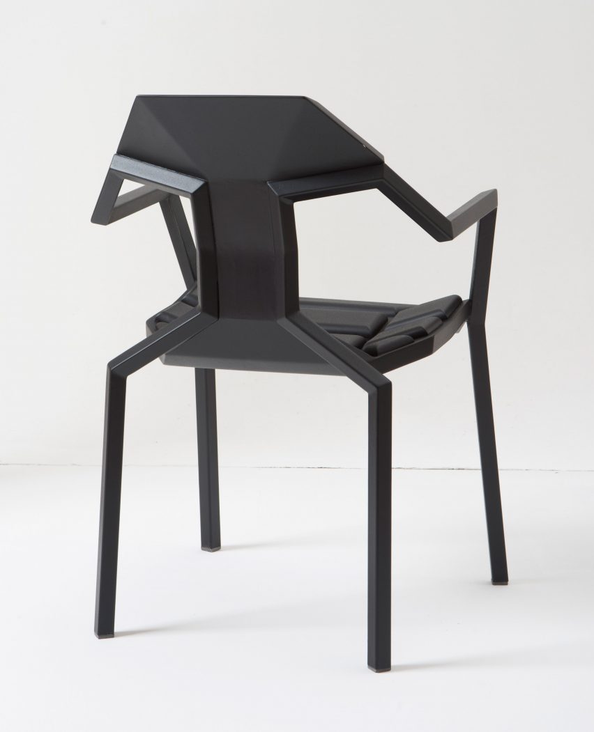 Sandro Lominashvili's ant-like Allo chair is constructed like a puzzle