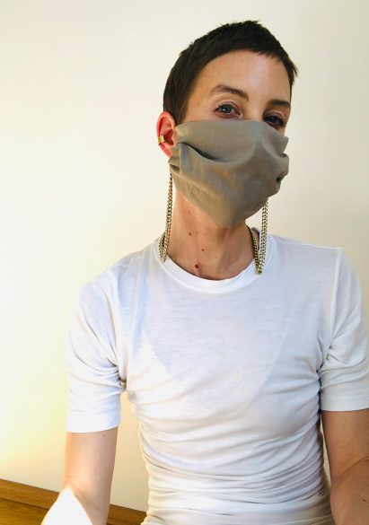Chained masks by German jewellery designer Saskia Diez