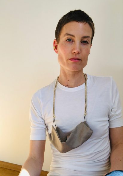 Chained masks by German jewellery designer Saskia Diez