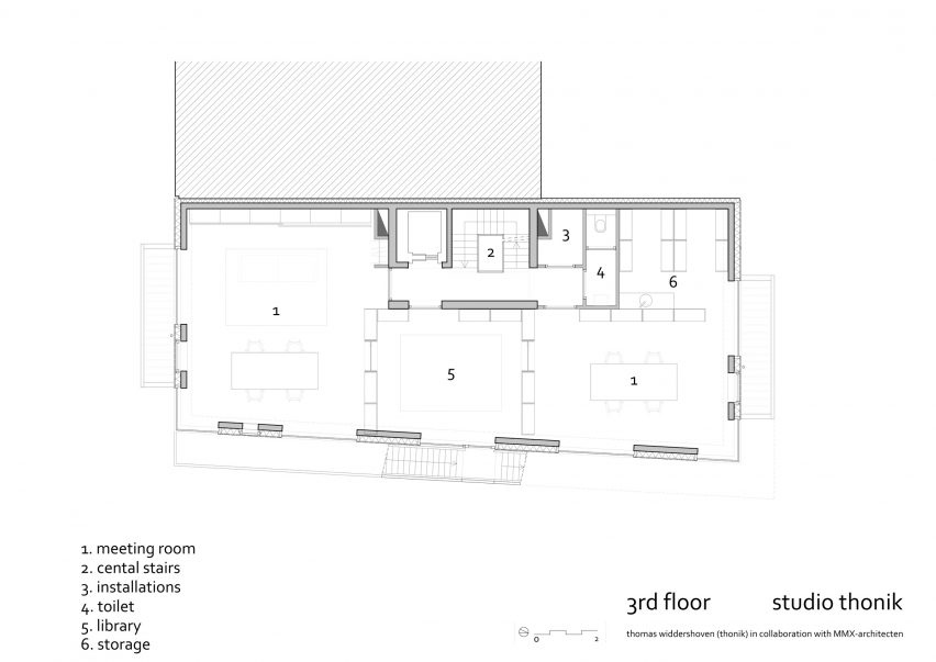 Thonik studio by graphic design studio Thonik's co-founder Thomas Widdershoven and MMX Architects