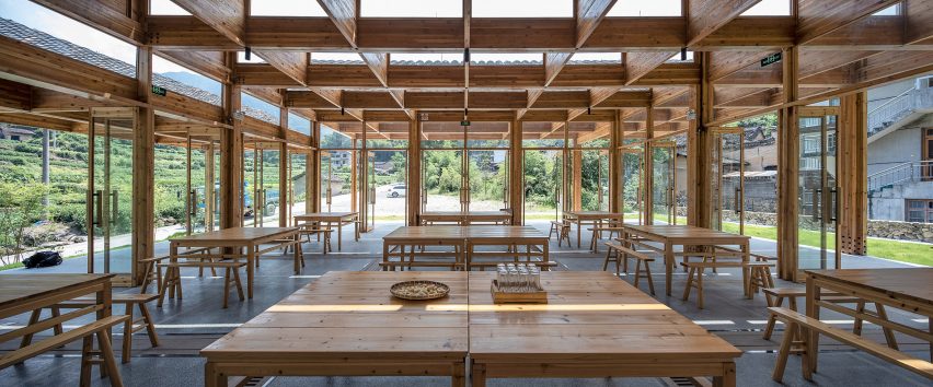 Wooden tofu factory in village of Caizhai, China, by DnA_Design and Architecture