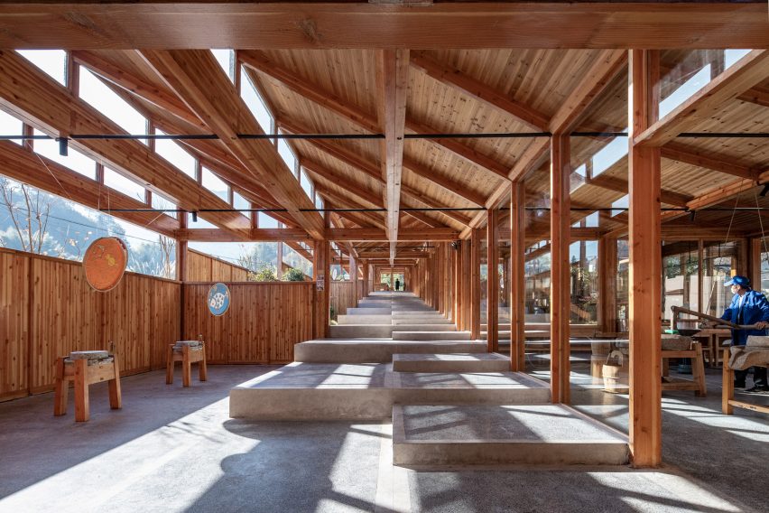 Wooden tofu factory in village of Caizhai, China, by DnA_Design and Architecture